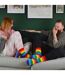 1 Pack Rainbow Striped Thermal Socks for Winter-5
