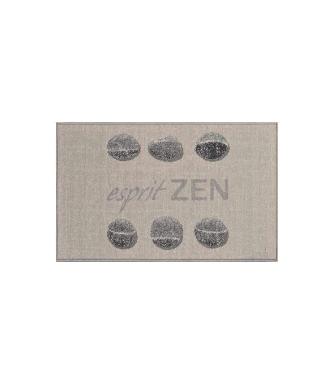 Tapis Rectangulaire Esprit Zen 50x80cm Gris-1