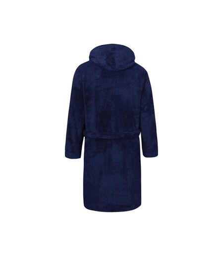 Mens D555 Newquay Hooded Kingsize Dressing Gown Navy Duke