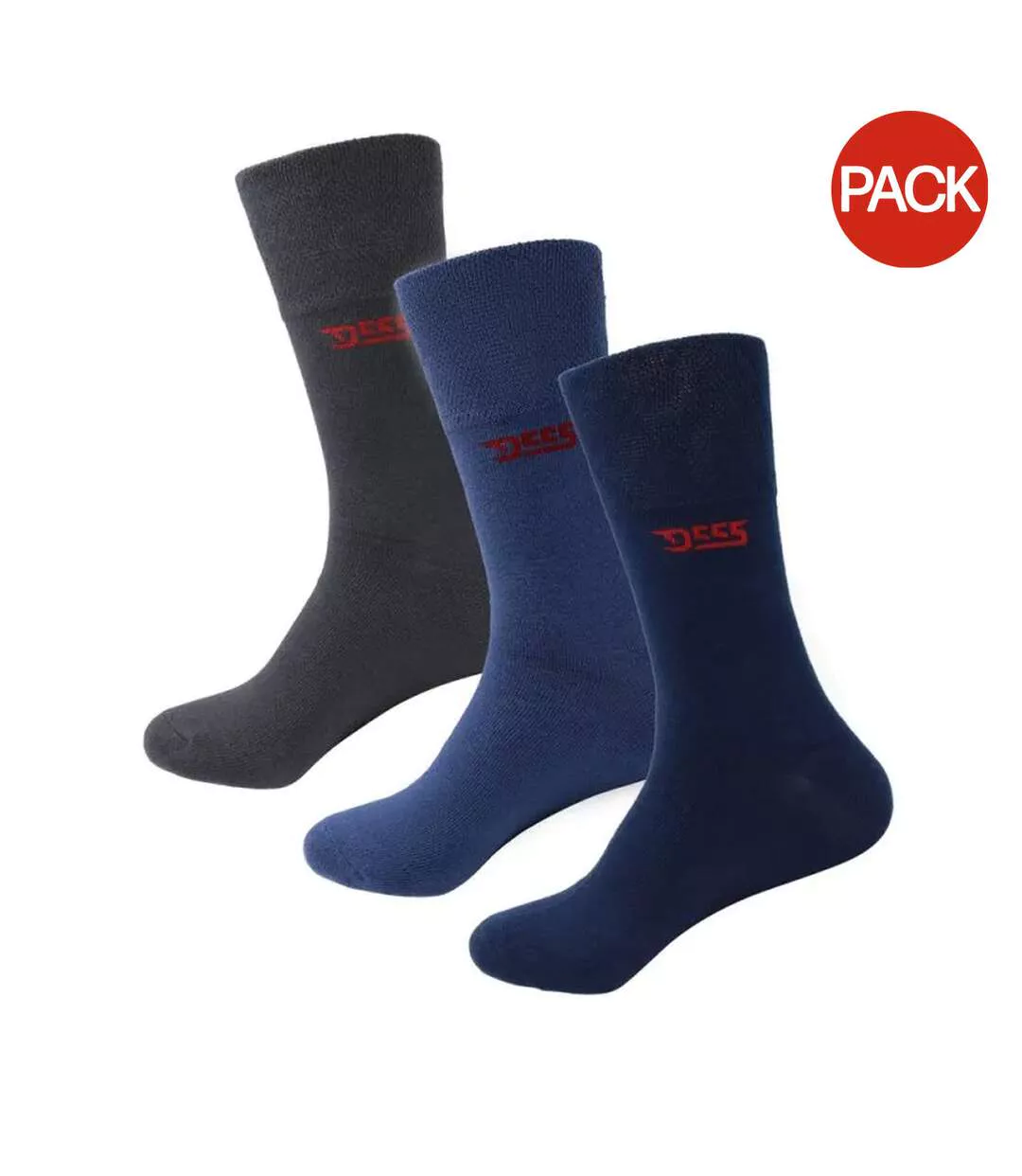 Chaussettes Harold D555 Homme Bleu Marine Bleu Denim Charbon Duke-1