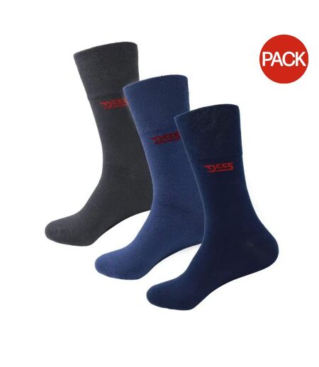 Chaussettes Harold D555 Homme Bleu Marine Bleu Denim Charbon Duke