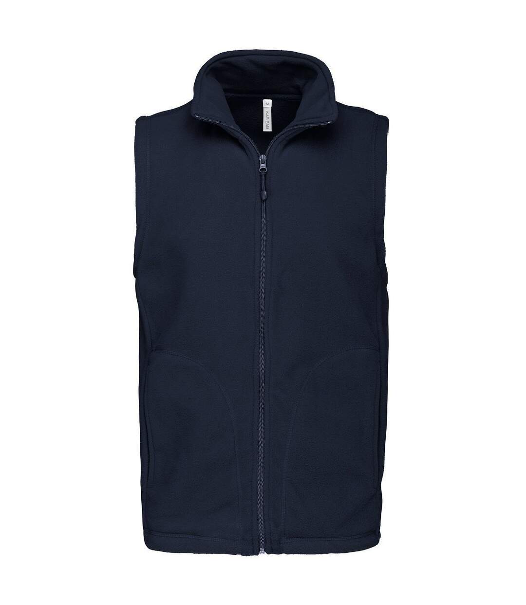 Gilet sans manches micro polaire homme - K913 - bleu marine-1