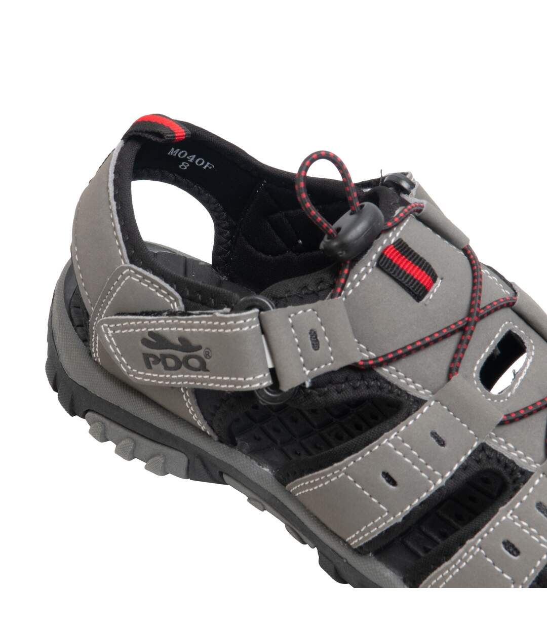 Sandales homme gris/rouge PDQ