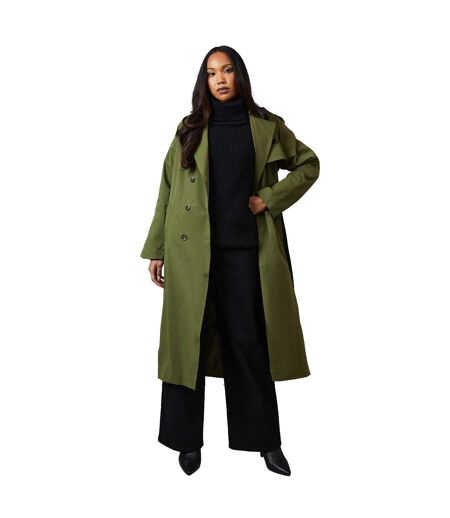 Trench femme vert kaki Principles