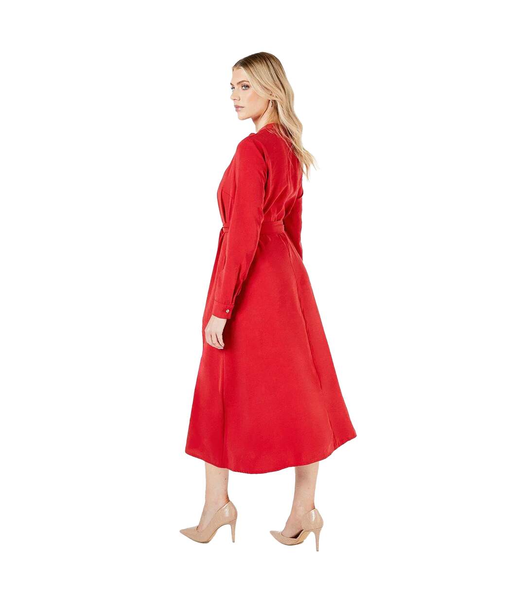 Robe chemisier femme rouge Principles-2