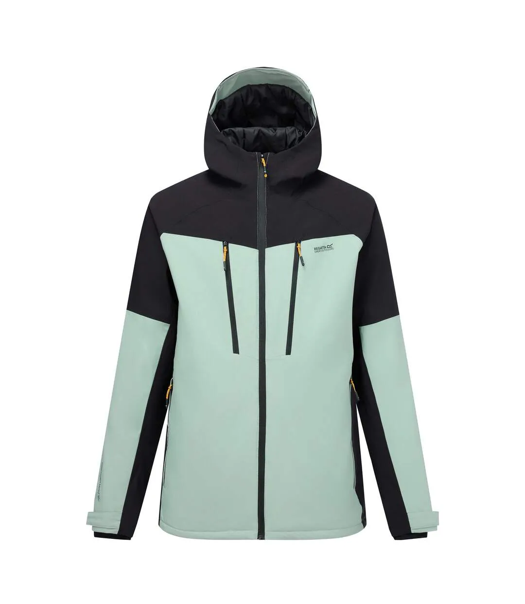 Mens Highton Two Tone Waterproof Stretch Insulated Jacket Glacier Green Black Regatta-2