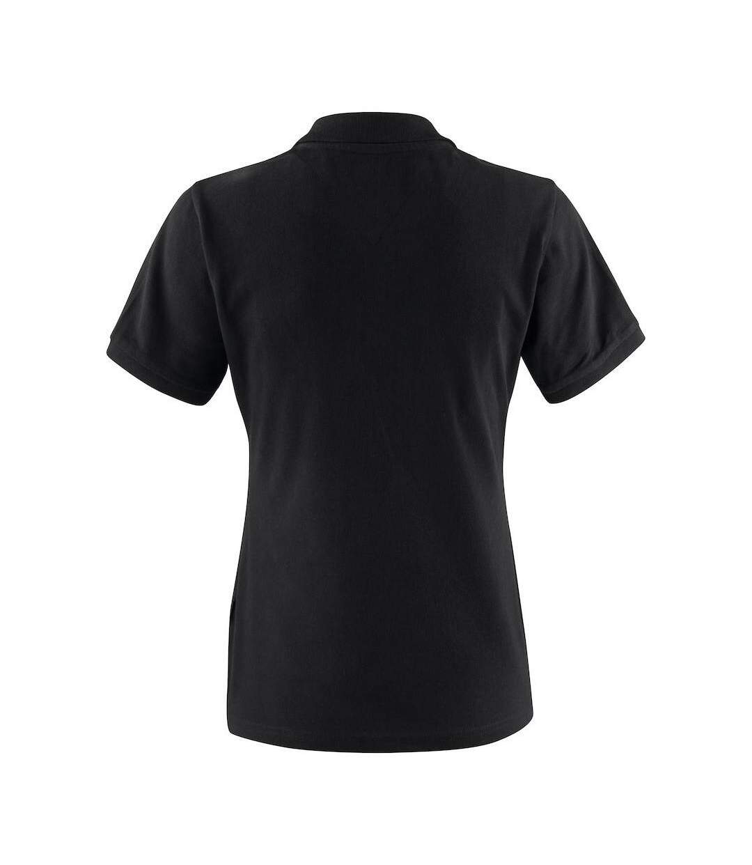 Womens/ladies Sunset Polo Shirt Black James Harvest-2