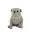 Statuette Déco Bulldog Sparky 17cm Argent-1