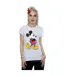 Disney T-shirt en coton Mickey Mouse Classic Kick - Femmes/Dames (Blanc) - UTBI30952-3