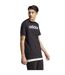 T-shirt Style Logo Brodé Essentials Linear Homme Noir Adidas-4