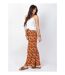 Pantalon femme ethnique MILLY orange Coton Du Monde-3