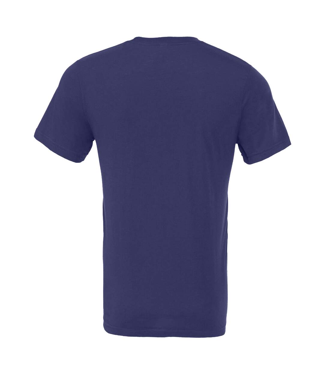 Canvas Unisex Jersey Crew Neck Short Sleeve T-Shirt (Navy Blue)