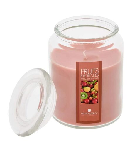 Bougie Parfumée en Verre Couvercle 510g Fruits Exotiques