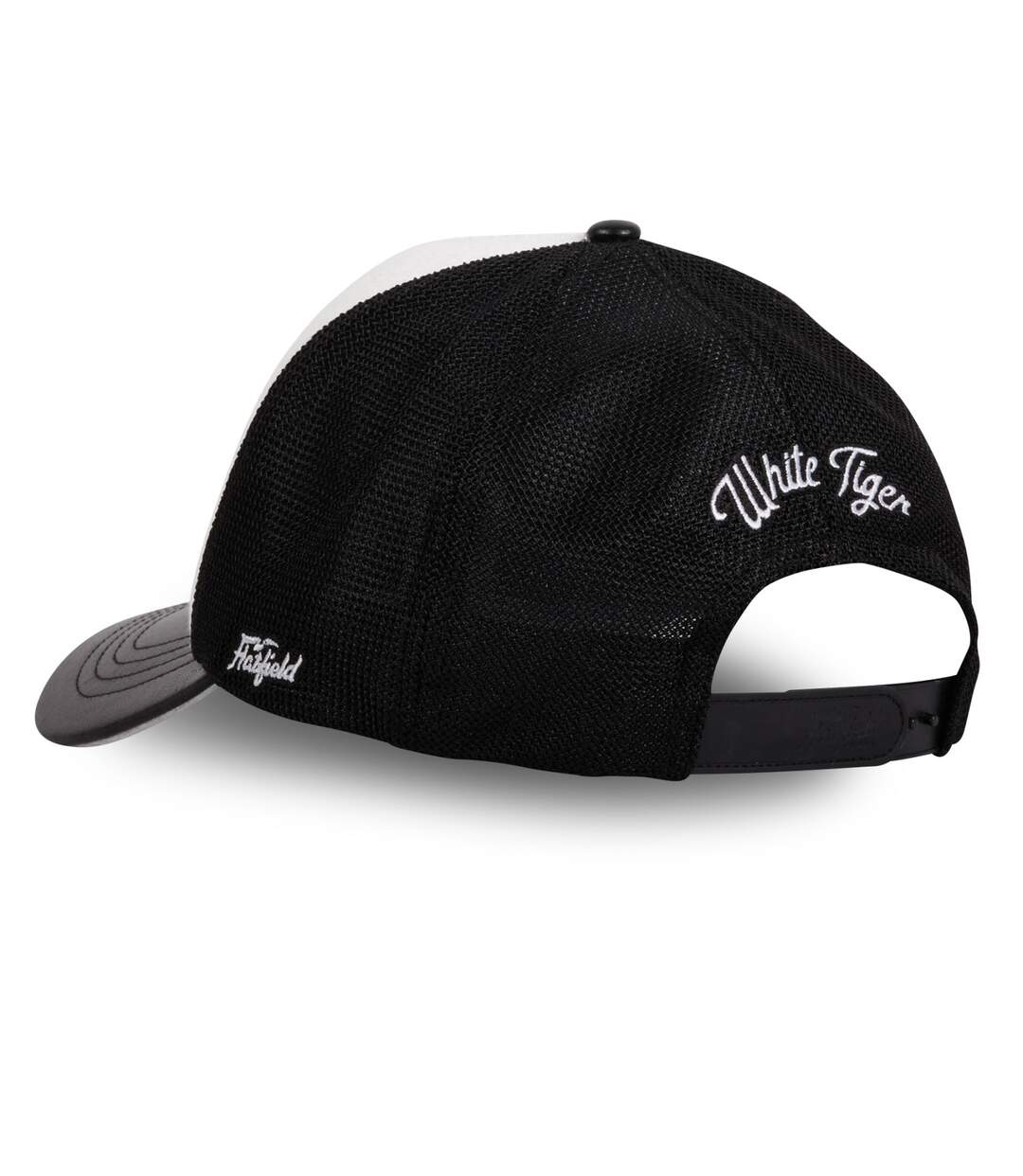 Casquette trucker semi curved avec filet bi-matière  animal White Tig Hatfield-3