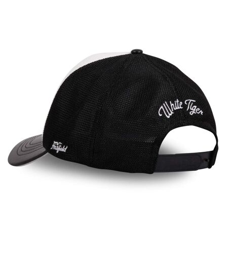 Casquette trucker semi curved avec filet bi-matière  animal White Tig Hatfield
