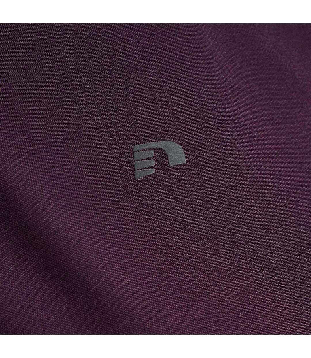 Womens/ladies Nwlbeat Fitted Long-sleeved T-shirt Plum Perfect Newline-4