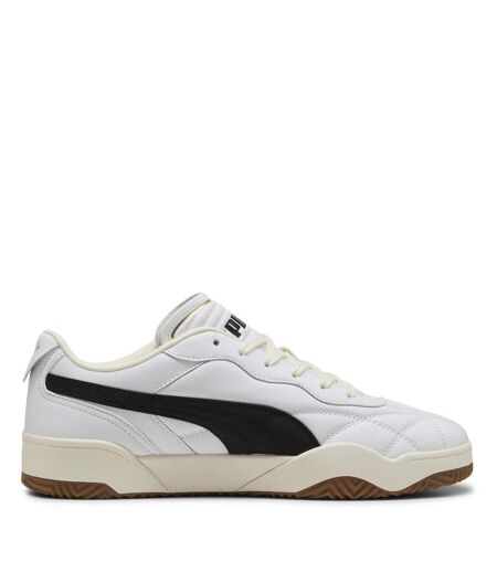 Mens Tifosi Lux Quilted Leather Trainers  White Puma
