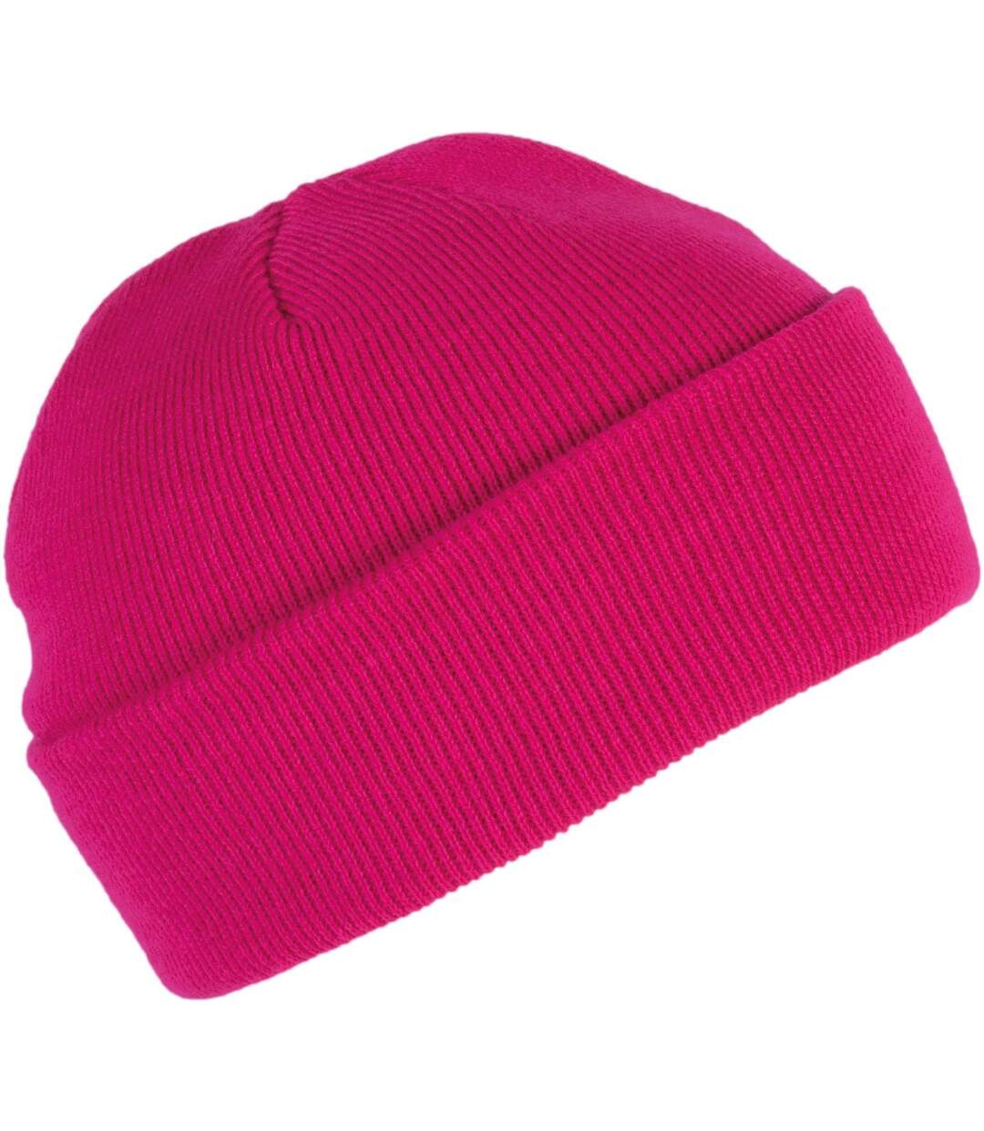 Bonnet tricoté adulte - KP031 - rose fuchsia