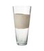Vase Déco en Verre Delph 45cm Transparent & Beige-1
