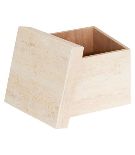 Lot de 3 Boîtes de Rangement Tineo 33cm Beige