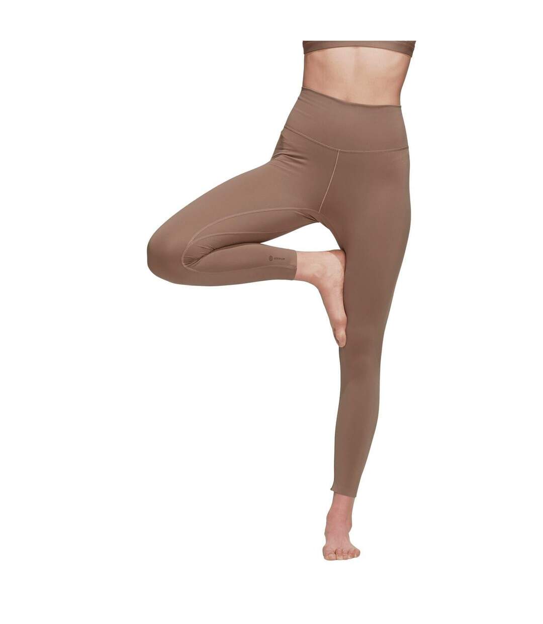 Legging Yoga Luxe Studio Femme Marron Adidas-1