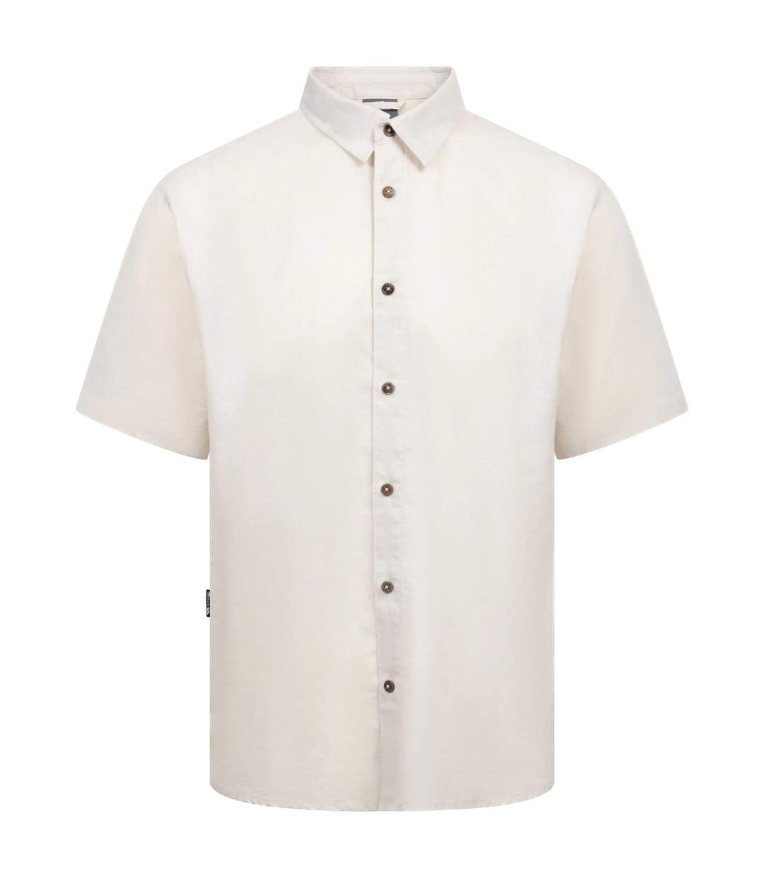 Mens Suntan Short-sleeved Shirt Soft Stone Trespass-1