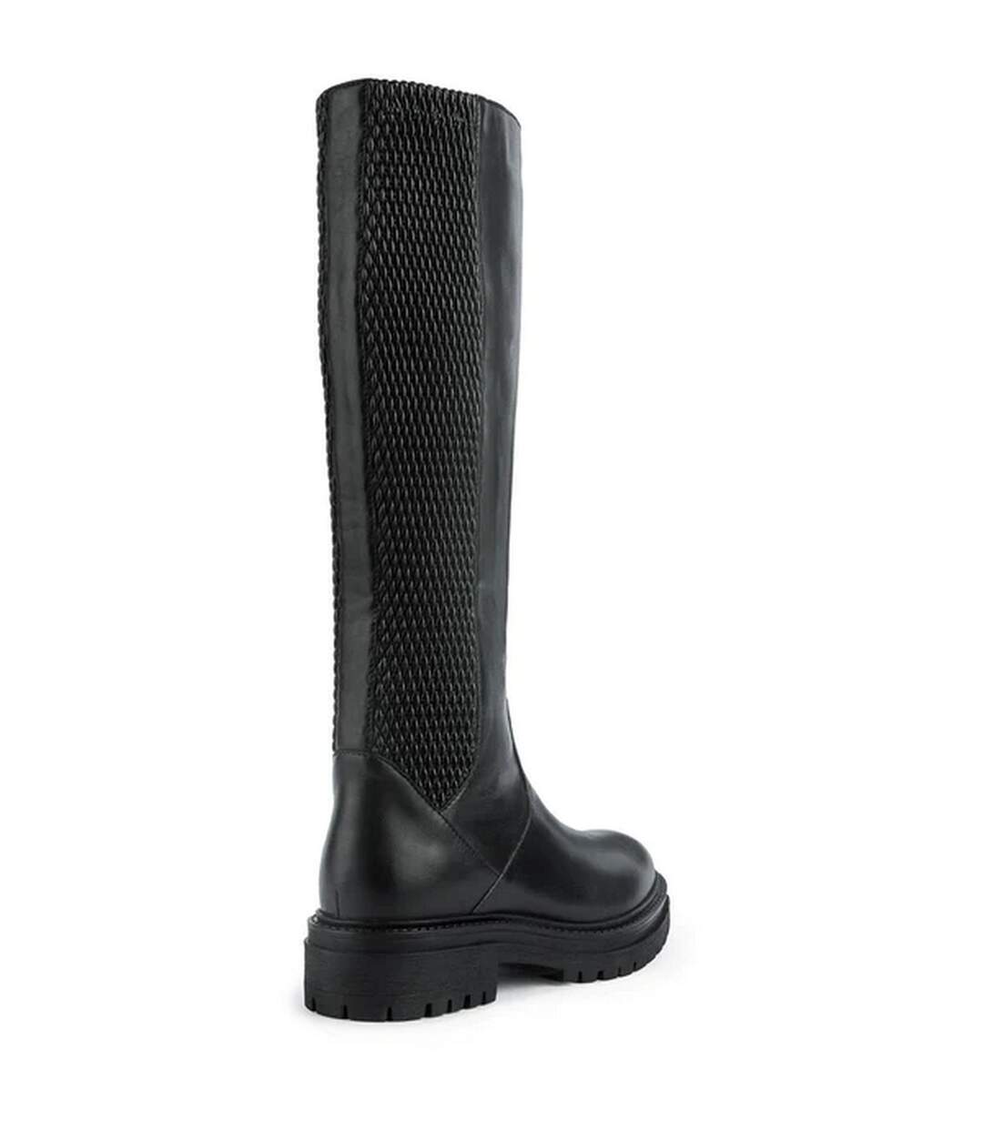 Bottes hauteur genoux d iridea j femme noir Geox-2