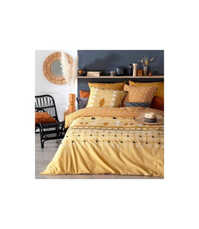 Parure de Lit 3 Pièces Kacang 240x220cm Ocre