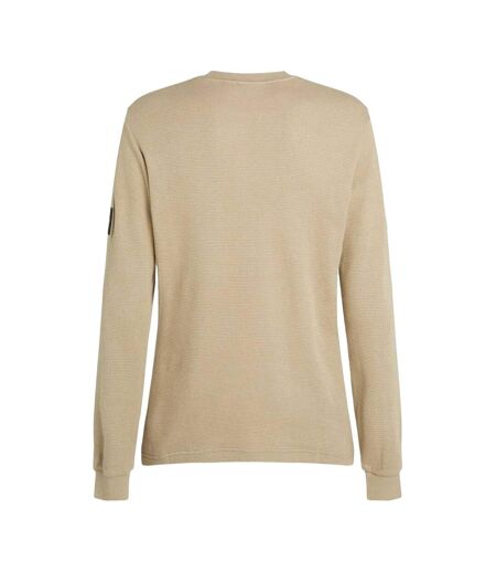 Mens Waffle Long-sleeved Top Khaki Calvin Klein