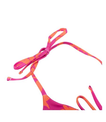 Haut De Maillot De Bain Style Fleurs Feni Femme Orange Rose Martes