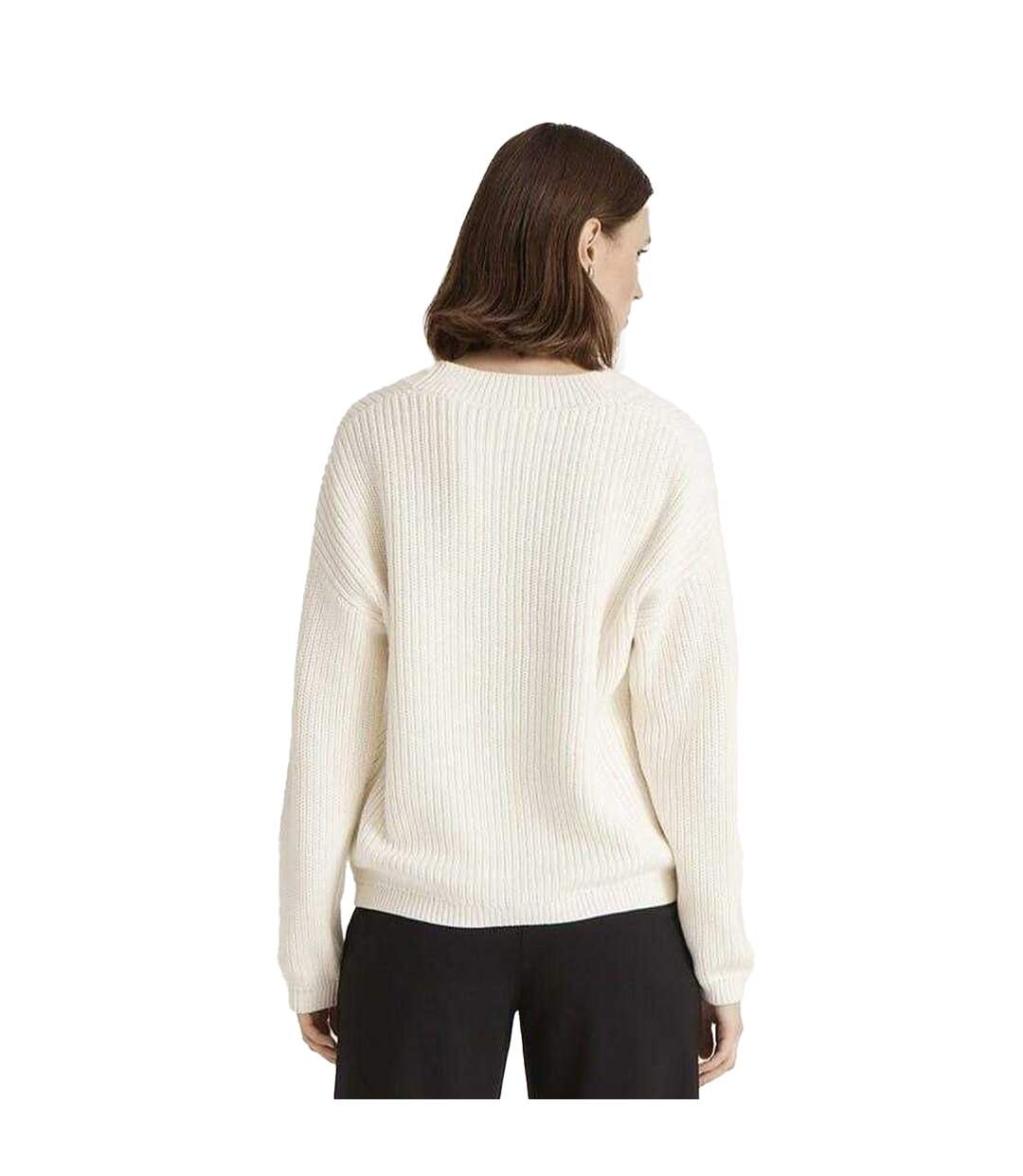 Cardigan Manches Longues Estella Femme Blanc Cassé Finery-3