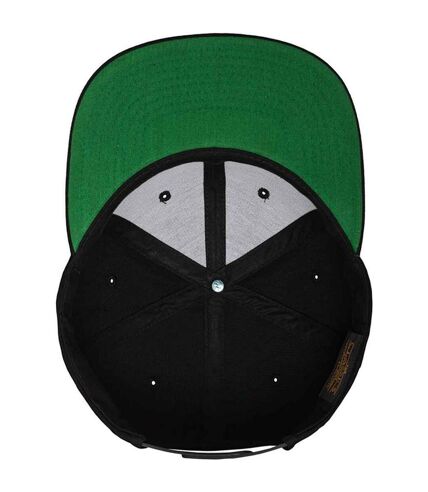 Mens classic snapback cap black Flexfit