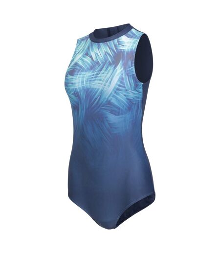 Womens/ladies sydney one piece swimsuit teal Mountain Warehouse