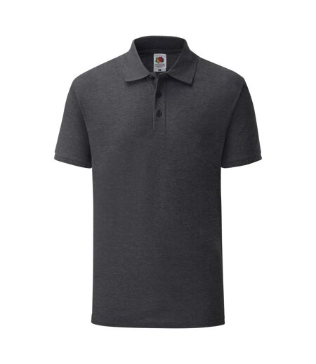 Fruit Of The Loom Mens 65/35 Tailored fit polo (Dark Heather Grey) - UTRW6522