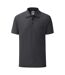 Fruit Of The Loom Mens 65/35 Tailored fit polo (Dark Heather Grey) - UTRW6522-2