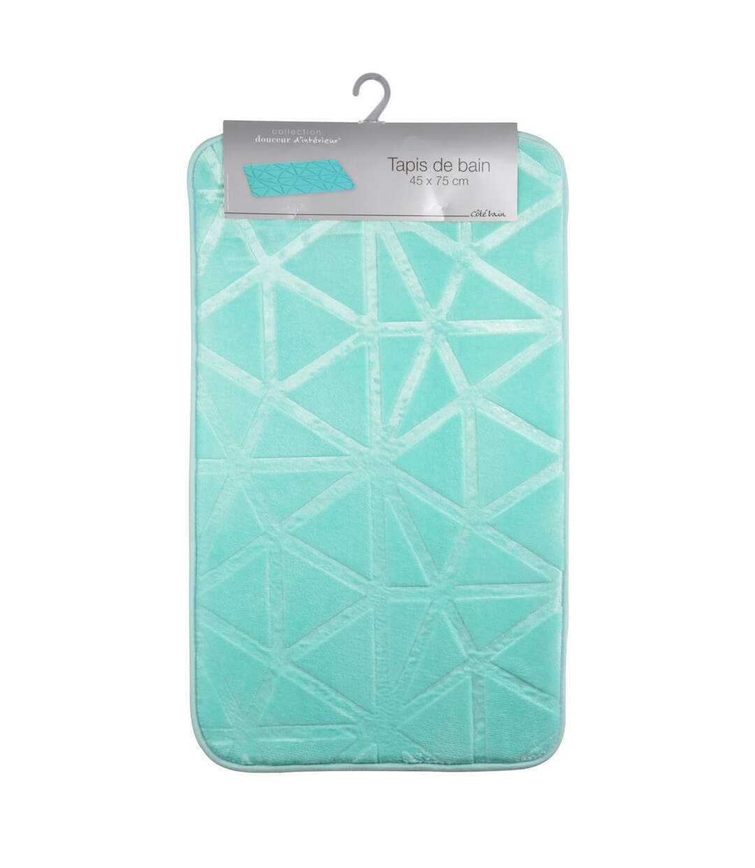 Tapis de Bain Microfibre Origami 45x75cm Vert Menthe-2