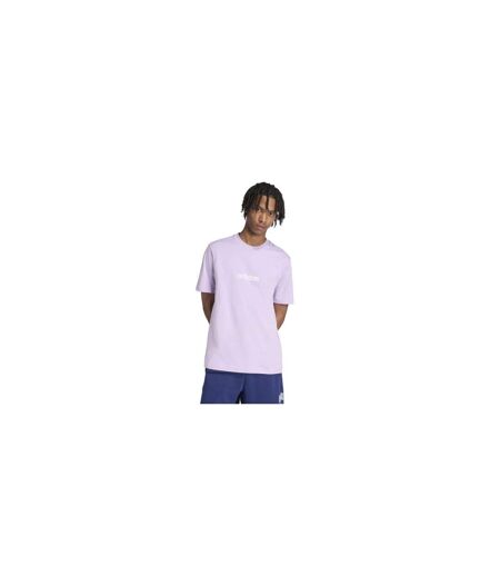 Mens Essentials Linear Single Jersey T-shirt Plum Adidas