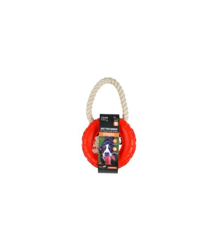 Jouet pour Chien Pneu & Corde 25cm Rouge