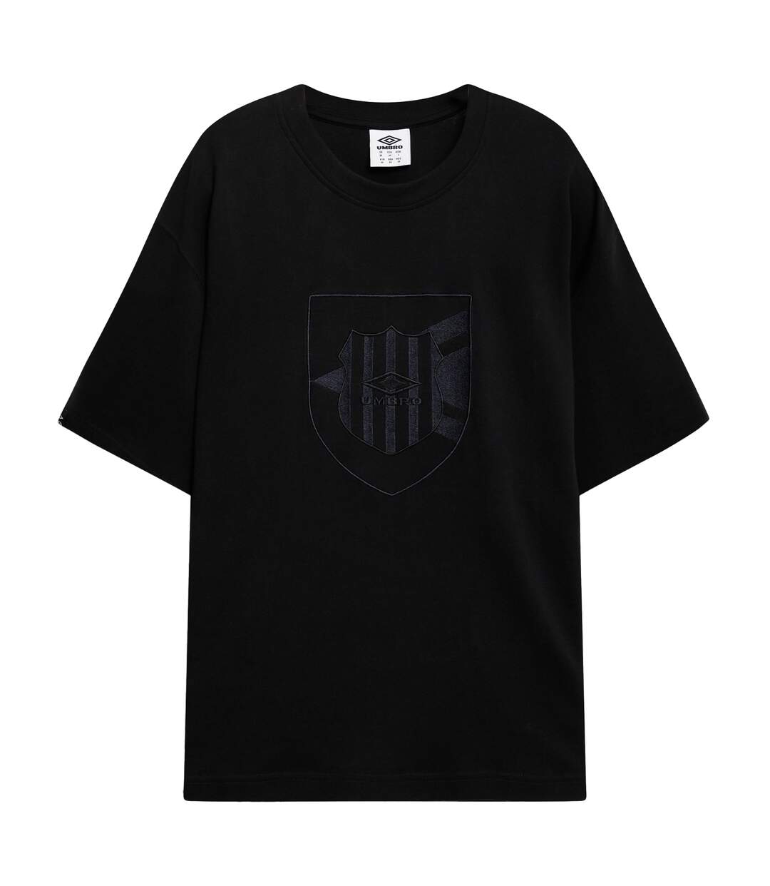 Mens Crest T-shirt Black Umbro-2