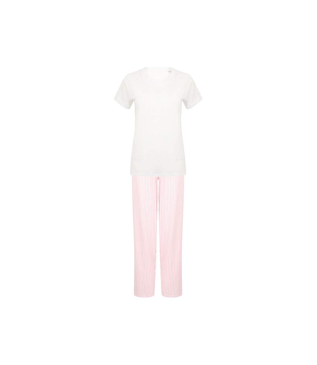 Ensemble de pyjama femme blanc/ rose Towel City-1