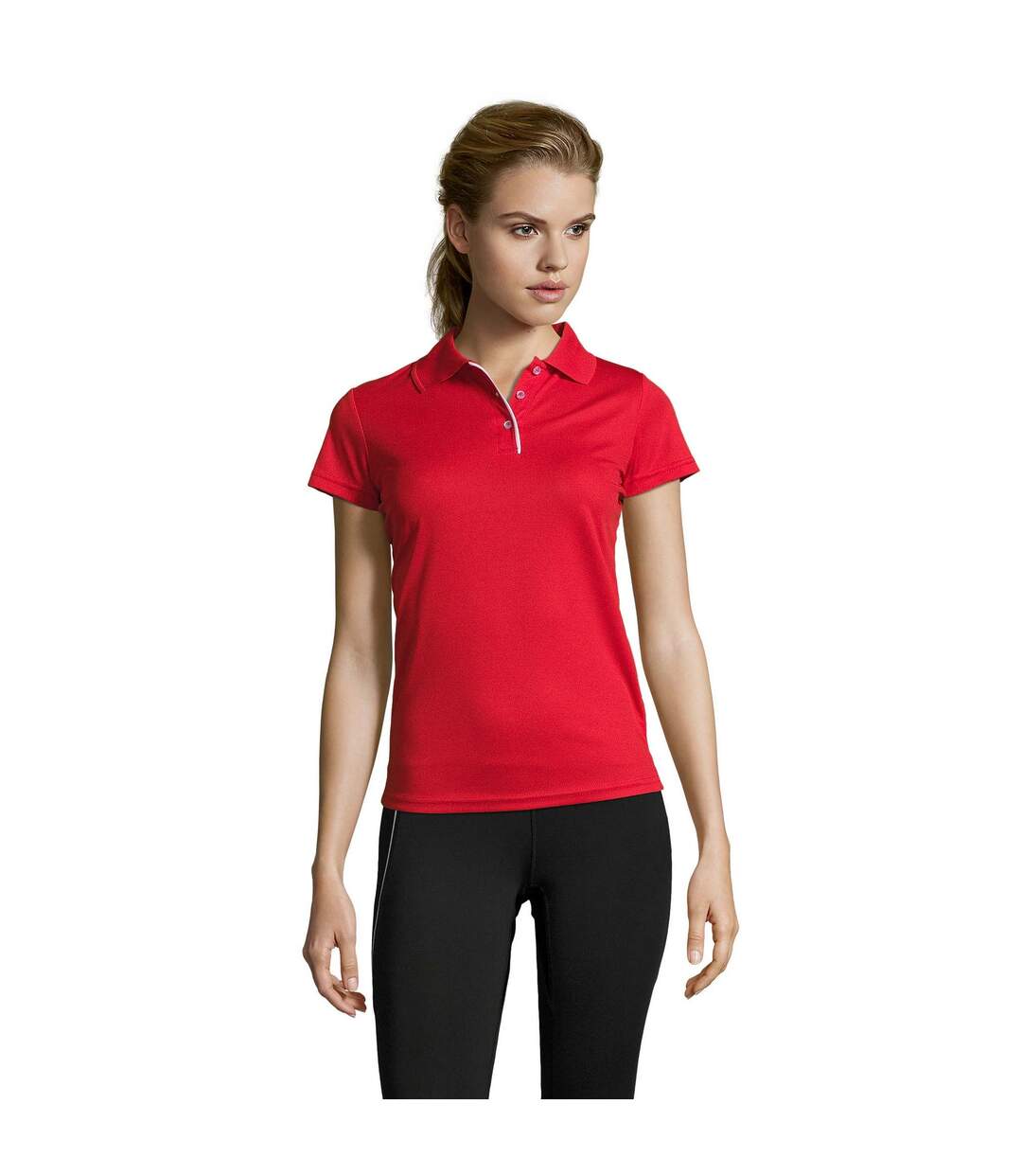 Performer Polo À Manches Courtes Femme Rouge SOLS-1