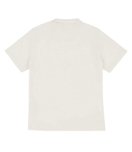 Mens Abrey Herringbone Relaxed Fit Polo Shirt White Prevu