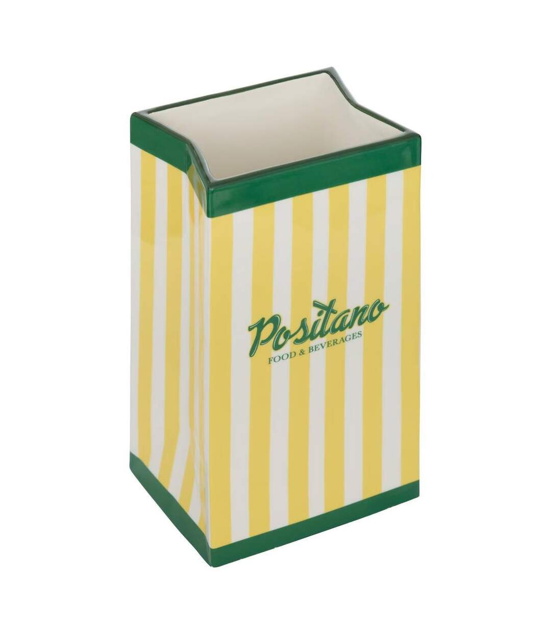 Vase Déco en Céramique Positano 22cm Jaune-1