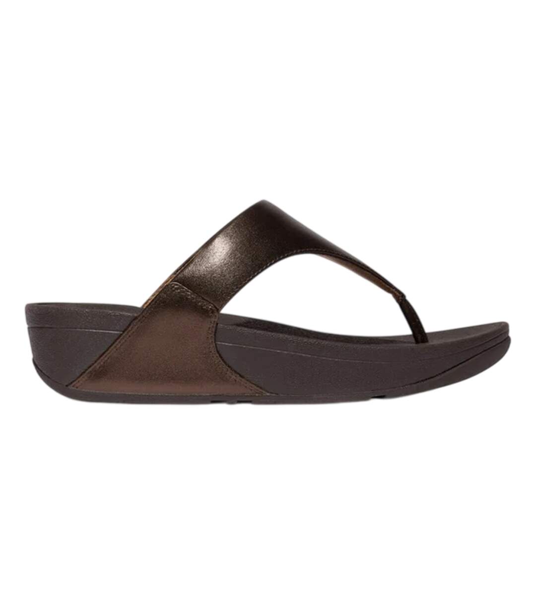 Sandales Femme Marron Chocolat Métallisé FitFlop-1