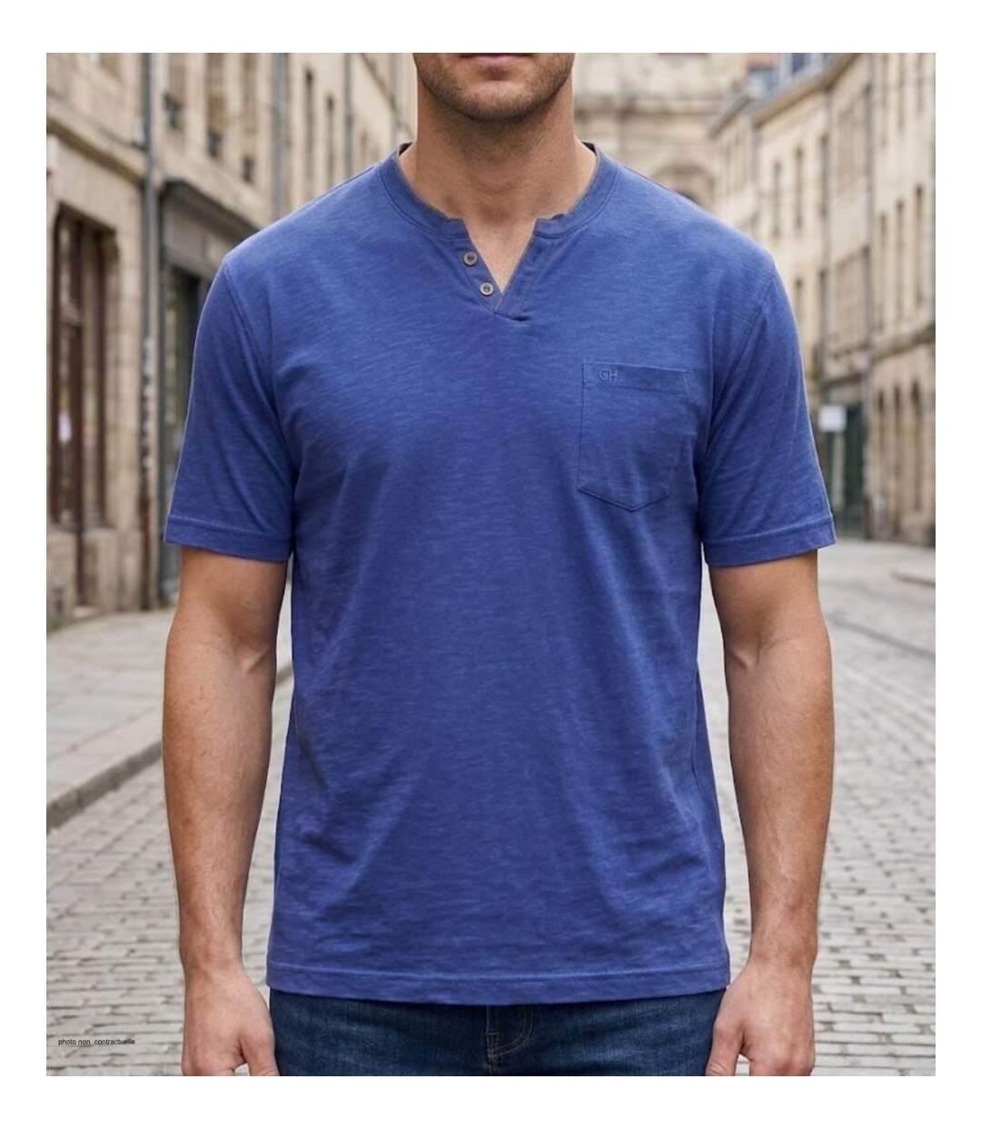 Tee - shirt col boutons TEE3020A-1