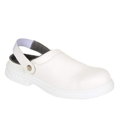 Unisex adult steelite safety clog white Portwest
