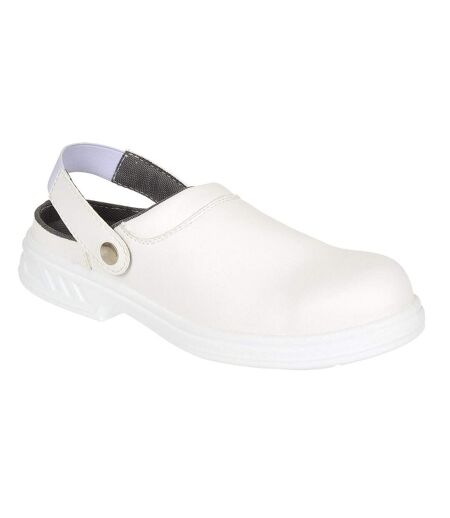 Unisex adult steelite safety clog white Portwest