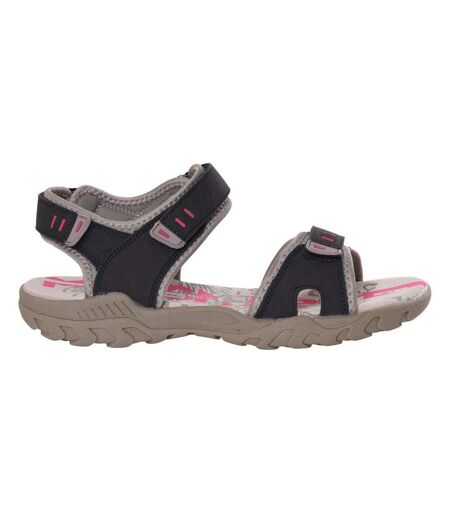 Sandales femme bleu marine/gris PDQ