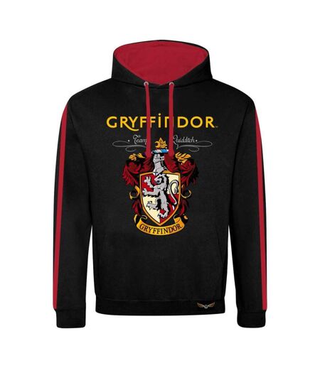 Harry Potter Unisex Adult Property of Gryffindor Contrast Hoodie (Black/Red)
