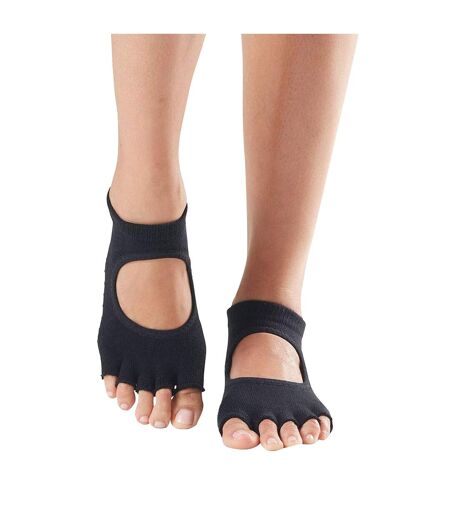 Chaussettes à demi-orteils antidérapantes bellarina femme noir Toesox